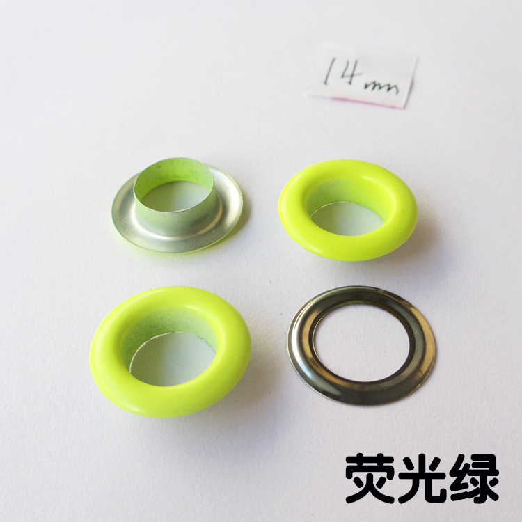Wholesale Color Buckle Canvas Buttonhole Spray Paint Metal Eyelets Rivet Color Eyelet Button