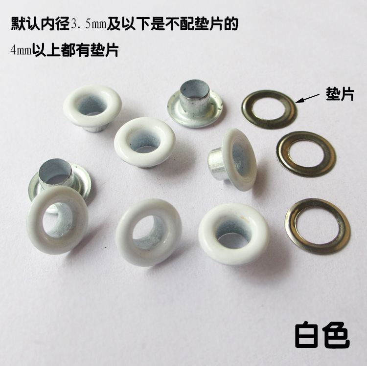 Wholesale Color Buckle Canvas Buttonhole Spray Paint Metal Eyelets Rivet Color Eyelet Button