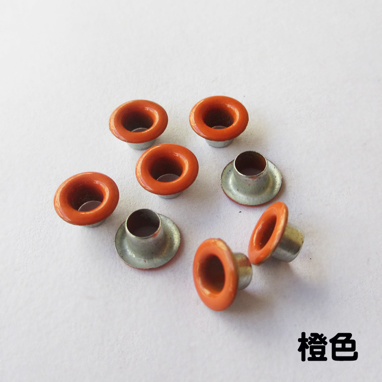 Wholesale Color Buckle Canvas Buttonhole Spray Paint Metal Eyelets Rivet Color Eyelet Button
