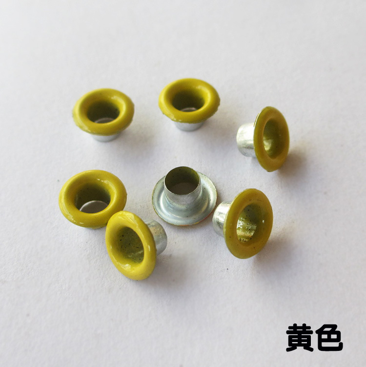 Wholesale Color Buckle Canvas Buttonhole Spray Paint Metal Eyelets Rivet Color Eyelet Button