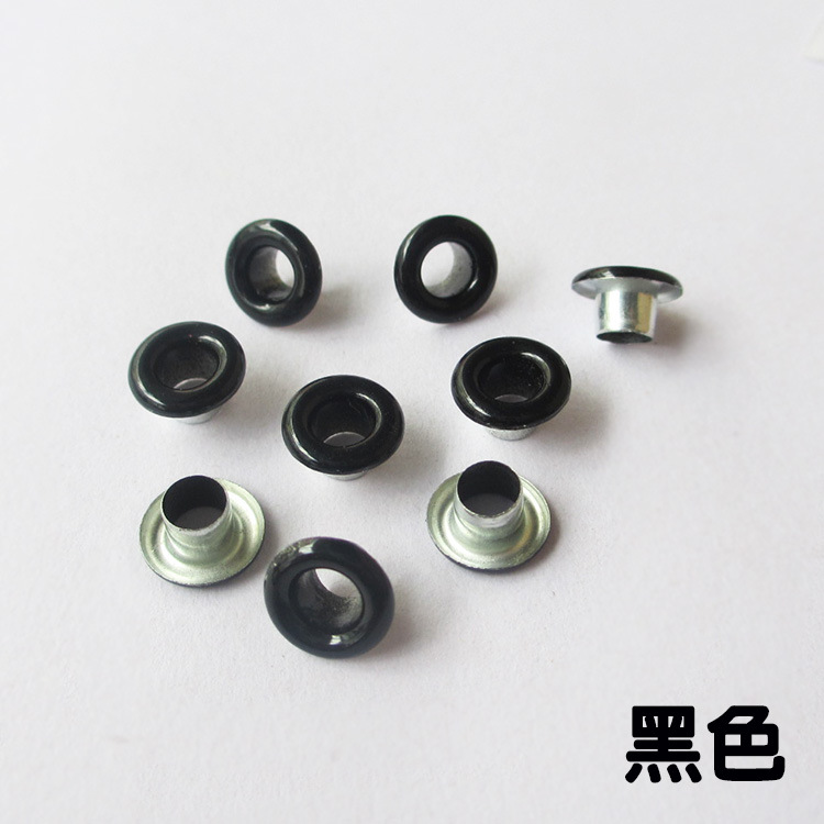 Wholesale Color Buckle Canvas Buttonhole Spray Paint Metal Eyelets Rivet Color Eyelet Button