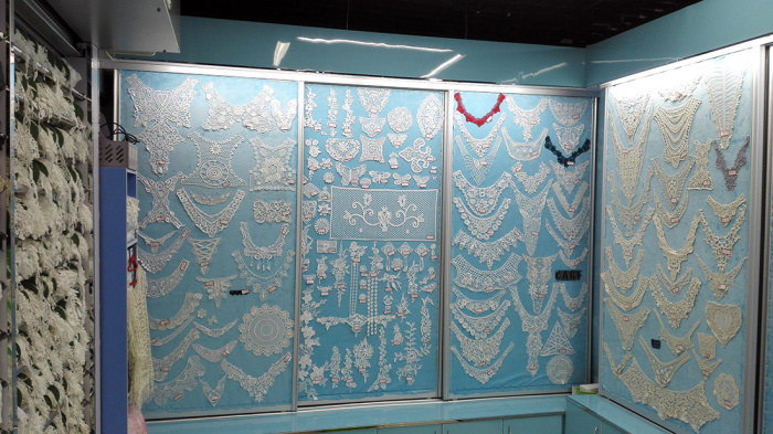 Foreign trade popular milk silk garment accessories accessories eyelet lace embroidery water soluble lace bar