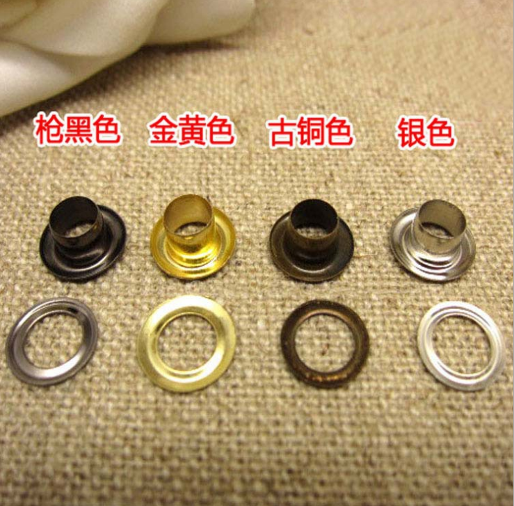 Different corns high-end environmental specifications no Le copper, iron and silver eyelet ring eyelets vapor eyes