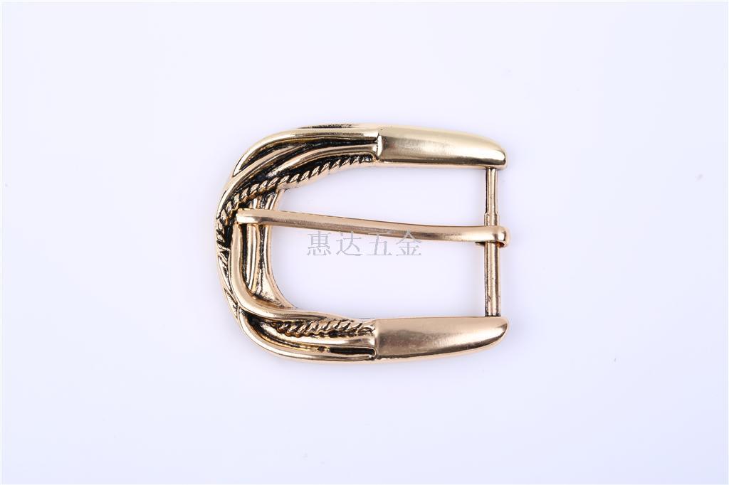 Brass stainless steel belt buckle, pin buckle, casual women 's belt buckle, belt buckle, the head belt buckle
