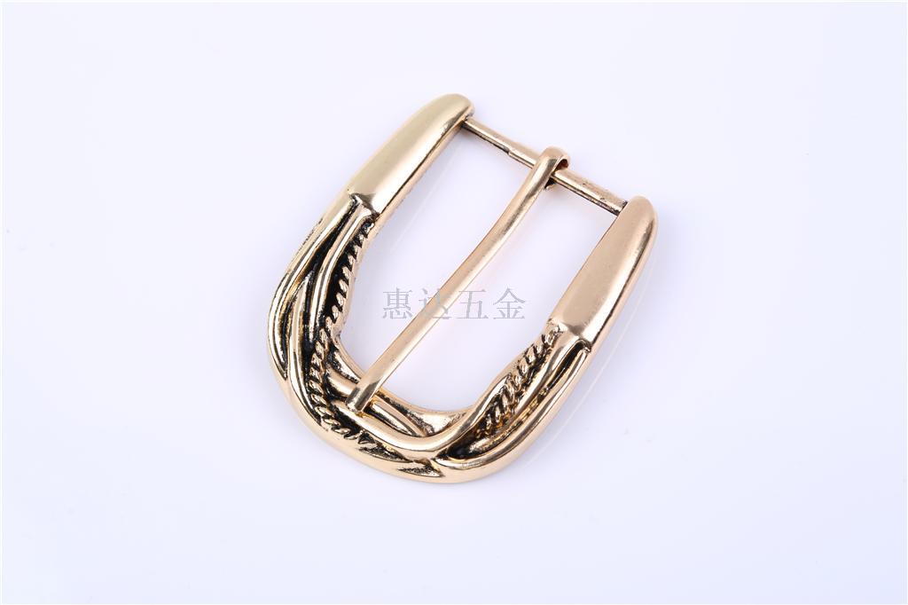 Brass stainless steel belt buckle, pin buckle, casual women 's belt buckle, belt buckle, the head belt buckle