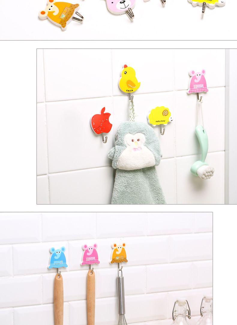 3 Pack Set Strong Wall Sticky Hook Plastic Cartoon Bedroom Clothes Hook Sundries Hanging behind the Door Hook 134 3 Pack Set Strong Wall Sticky Hook Plastic Cartoon Bedroom Clothes Hook Sundries Hanging behind the Door Hook 134