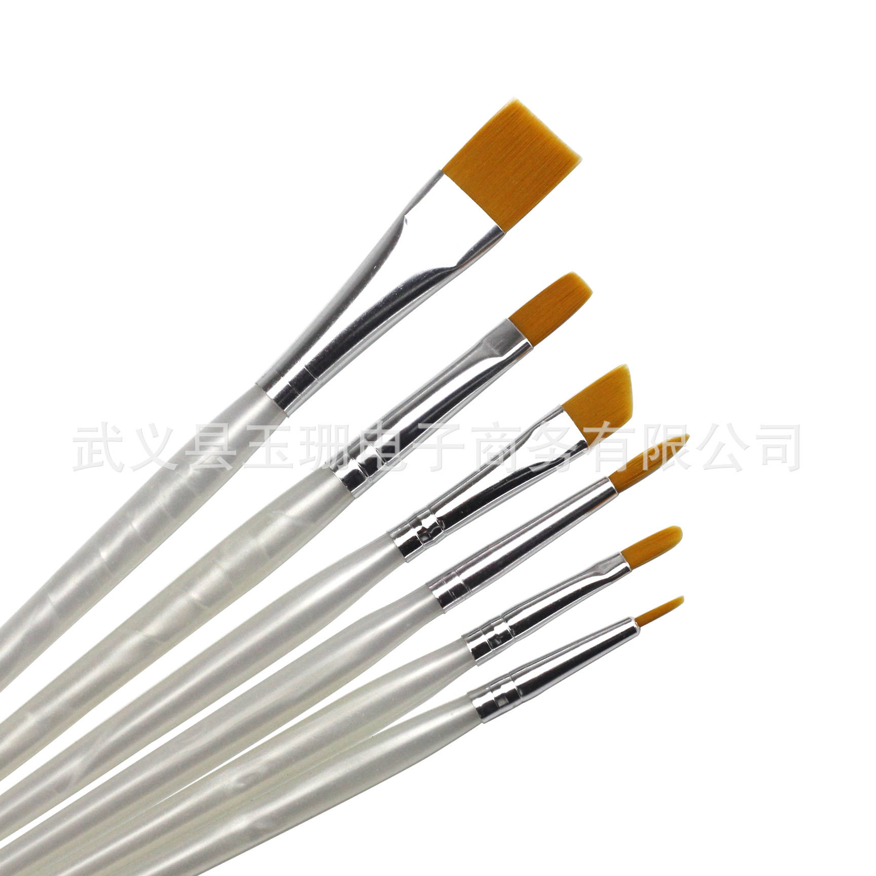Drawing Pen Nylon Wool White Penholder Toner Pigment Painting Brush Wide and Narrow Hook Line Full Set of 6 Brushes