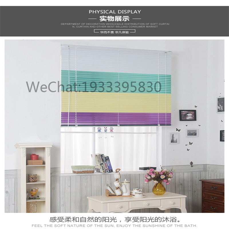 Supply aluminum alloy louvres louvres office universal hook louvres shade sun protection rope louvres