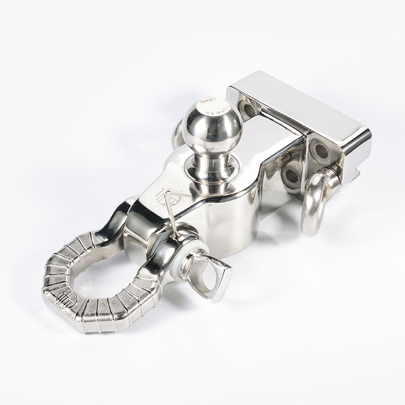 CrossBorder New Stainless Steel Trailer Hook Land Cruiser Prado Haval H9 Patrol offRoad Modification Whole