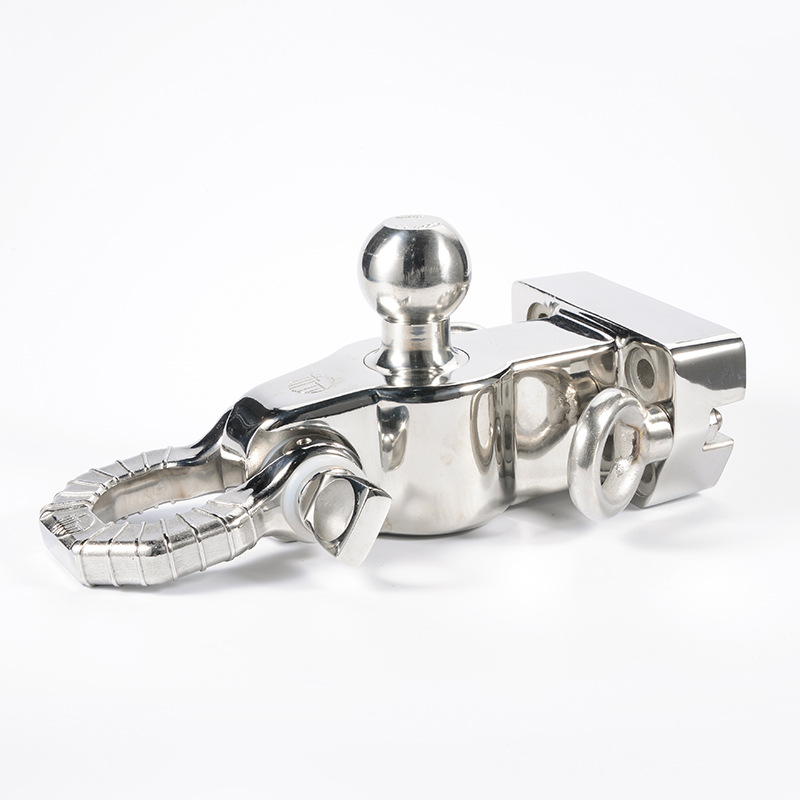 CrossBorder New Stainless Steel Trailer Hook Land Cruiser Prado Haval H9 Patrol offRoad Modification Whole