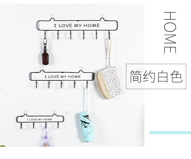 Japanese-Style Iron hook Wall Hanging Retro Iron Art Door Cloakroom Key 4 Hook Hanger Kitchen Wall Decoration Wholesale