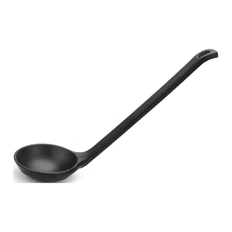 Spoon Plastic Soup Spoon Skewed Spoon Creative Hook Spoon Japanese Imitation Porcelain Tableware Thicken and Lengthen