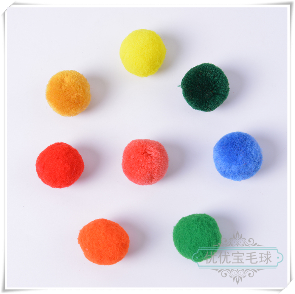 Factory Direct Sales Polypropylene Wool Ball Multi-Specification Multi-Color Polypropylene Wool Ball DIY Puzzle Hairy Ball Polypropylene Wool Ball