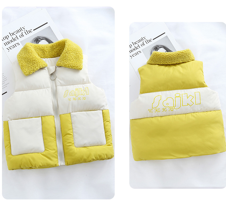 2020 Autumn and Winter New Children's Clothing Baby down Cotton Vest Boys and Girls Fur Collar Zipper Children's Vest Toddler Children Teens 2020 Autumn and Winter New Children's Clothing Baby down Cotton Vest Boys and Girls Fur Collar Zipper Children's Vest Toddler Children Teens