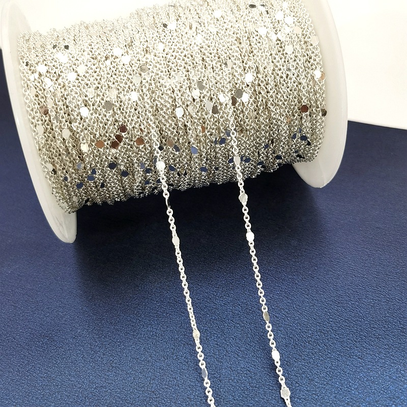 Material Chain Tassel Strong Color Retention 15mm Sequin Chain Necklace Bracelet Hairpin Material Yiwu Accessories Whole Material Chain Tassel Strong Color Retention 15mm Sequin Chain Necklace Bracelet Hairpin Material Yiwu Accessories Whole