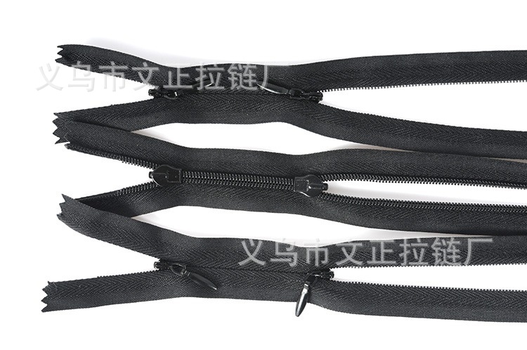 No. 3 Invisible Zipper Double Head 4 Head 6 Head Multi Head Nursing Wear Cloth Lace Edge Car Supplies Luggage Zipper