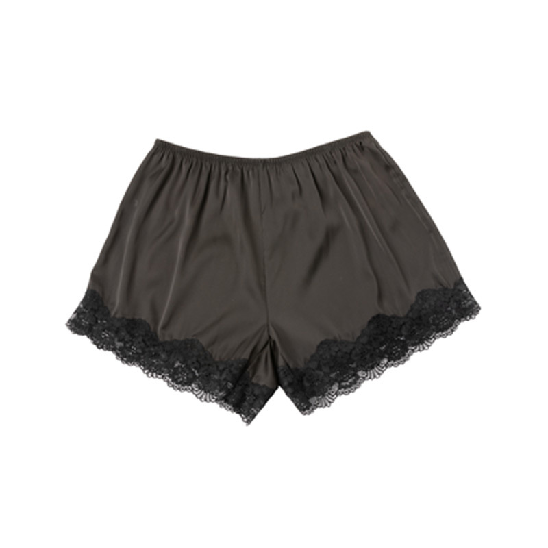 Women&#039;s Safety Pants Summer Anti-Exposure Loose High Waist Non-Curling Ice Silk Thin Lace Edge Home Base Shorts