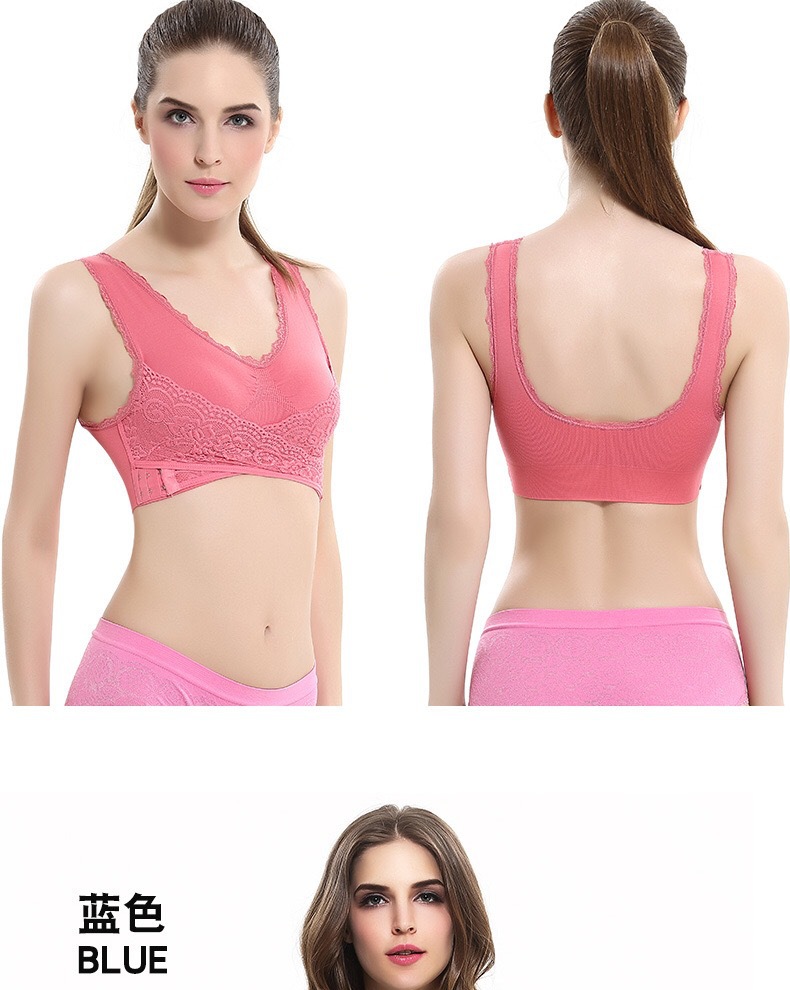Super Push up Adjustable Chest Support Running Vest 8 Colors 7 Yards Front Cross Side Buckle Lace Edge Sports Yoga Bra Super Push up Adjustable Chest Support Running Vest 8 Colors 7 Yards Front Cross Side Buckle Lace Edge Sports Yoga Bra
