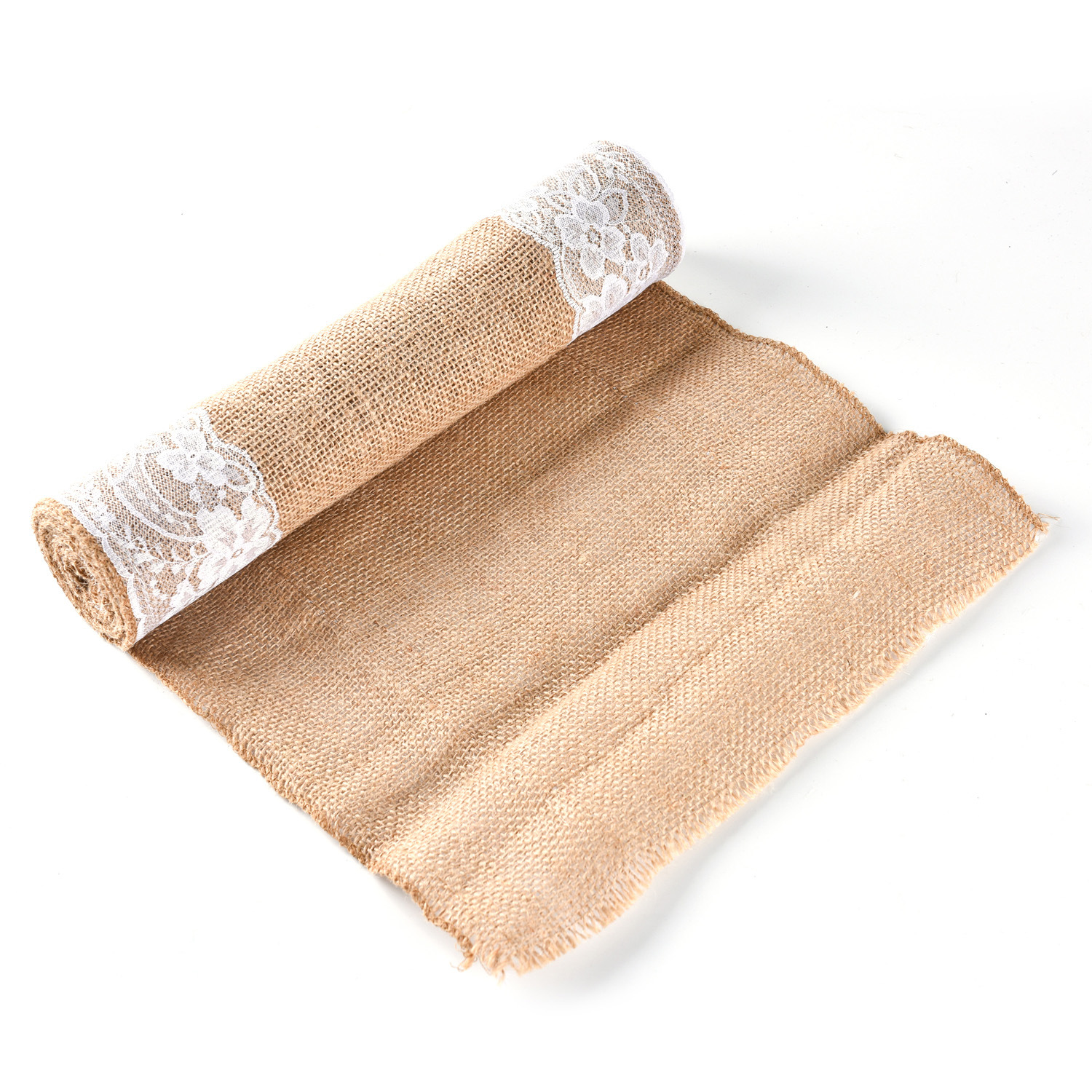 Lace Linen Volume Lace Jute Roll, Burlap Roll, Table Mat, Placemat, Lace Edge, Different Color and Size Lace Optional