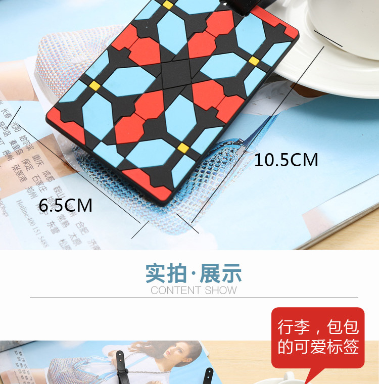 Customized Bags Luggage Tag Wholesale Soft Rubber Luggage Tag Hot Sale Personalized Fashion Boarding Pass Factory Wholesale