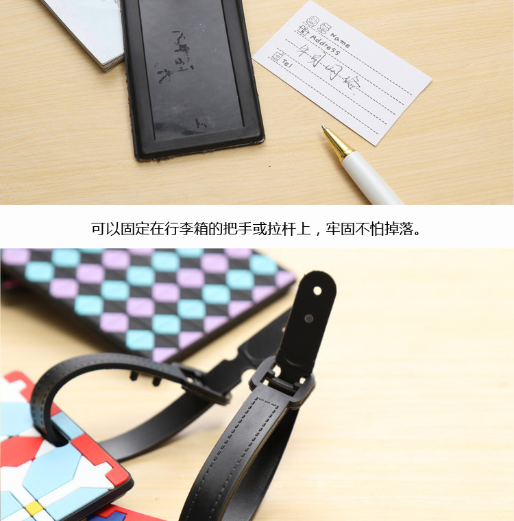 Customized Bags Luggage Tag Wholesale Soft Rubber Luggage Tag Hot Sale Personalized Fashion Boarding Pass Factory Wholesale