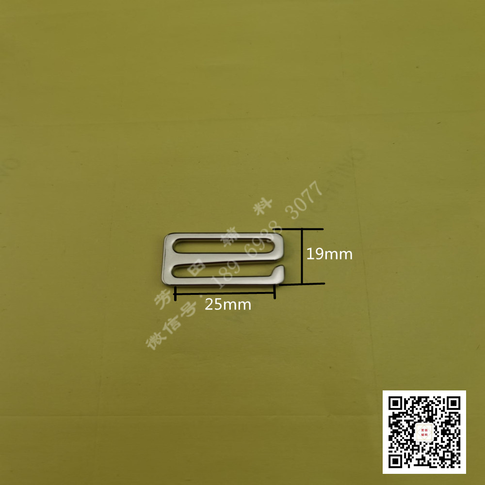 25 Inner Diameter Alloy Three-Gear Buckle 9-Word Hook Grade A Electroplating Environmental Protection 25 Inner Diameter Alloy Three-Gear Buckle 9-Word Hook Grade A Electroplating Environmental Protection