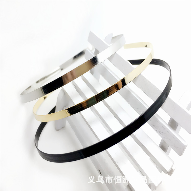 Factory Direct Supply Regular 3/4/5/6 Electroplating Headband Hair Ring Women's Head Buckle Accessories DIY Hair Accessories Factory Direct Supply Regular 3/4/5/6 Electroplating Headband Hair Ring Women's Head Buckle Accessories DIY Hair Accessories