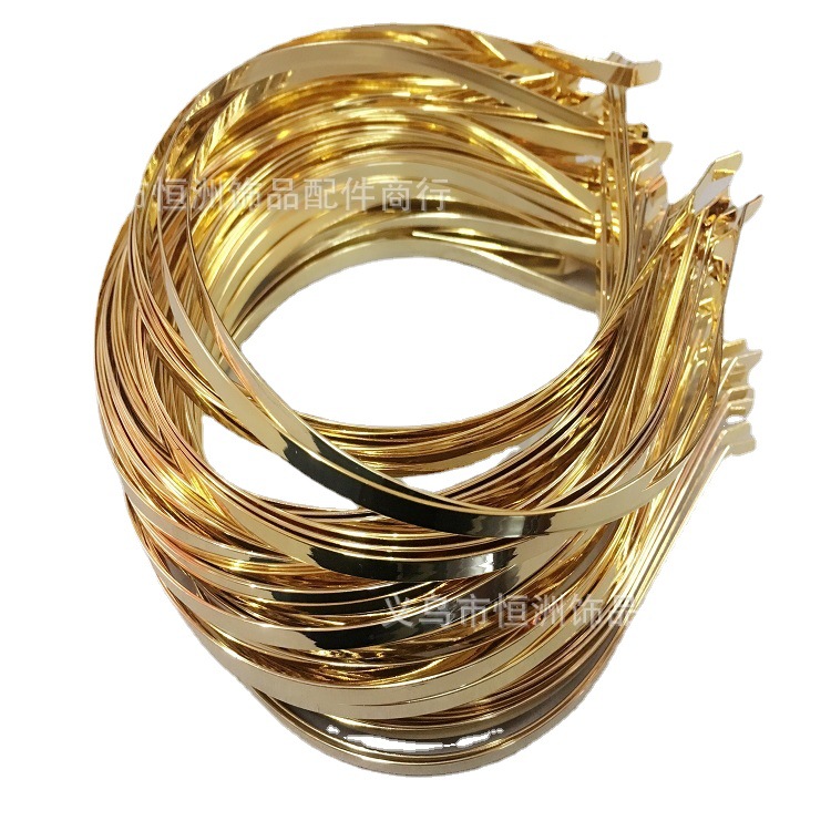 Factory Direct Supply Regular 3/4/5/6 Electroplating Headband Hair Ring Women&#039;s Head Buckle Accessories DIY Hair Accessories