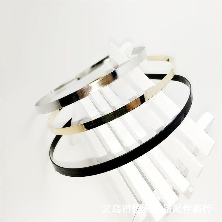 Factory Direct Supply Regular 3/4/5/6 Electroplating Headband Hair Ring Women's Head Buckle Accessories DIY Hair Accessories Factory Direct Supply Regular 3/4/5/6 Electroplating Headband Hair Ring Women's Head Buckle Accessories DIY Hair Accessories