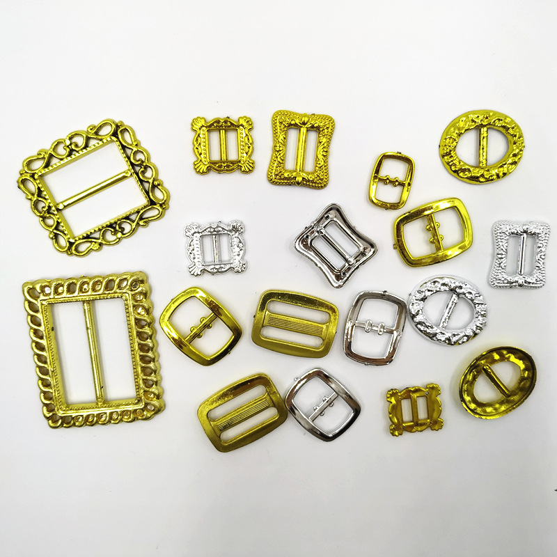 Belt Buckle Shoe Buckle Golden Silver Japanese Buckle Christmas Jewelry Electroplating Accessories 8 Specifications Belt Buckle Shoe Buckle Golden Silver Japanese Buckle Christmas Jewelry Electroplating Accessories 8 Specifications
