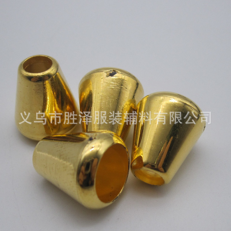 Spot Supply 6mm Loudspeaker Bell ABS Electroplating Plastic Rope Buckle Faux-Metallic 6mm Plastic Gun Black Bell