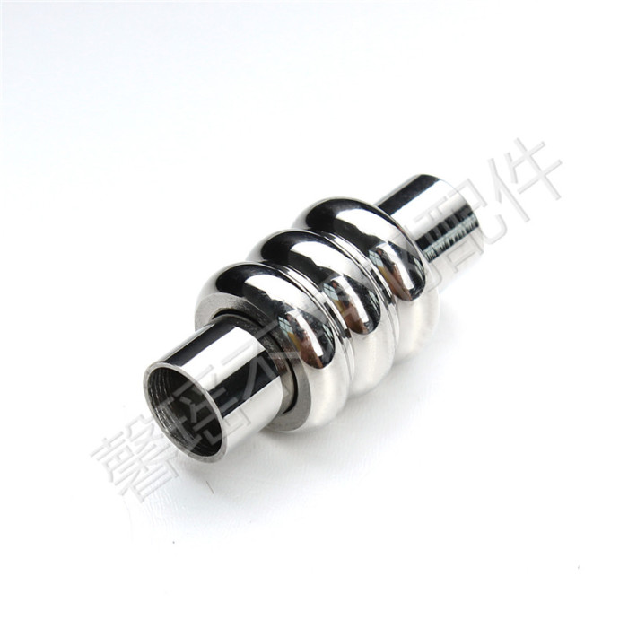 Stainless Steel Magnetic Buckle Leather Cord Bracelet Necklace Buckle Metal Button Stainless Steel Magnetic Buckle Leather Cord Bracelet Necklace Buckle Metal Button