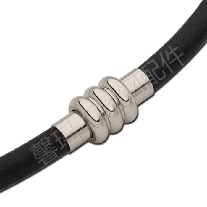 Stainless Steel Magnetic Buckle Leather Cord Bracelet Necklace Buckle Metal Button Stainless Steel Magnetic Buckle Leather Cord Bracelet Necklace Buckle Metal Button