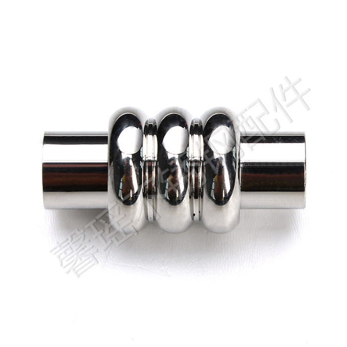 Stainless Steel Magnetic Buckle Leather Cord Bracelet Necklace Buckle Metal Button Stainless Steel Magnetic Buckle Leather Cord Bracelet Necklace Buckle Metal Button