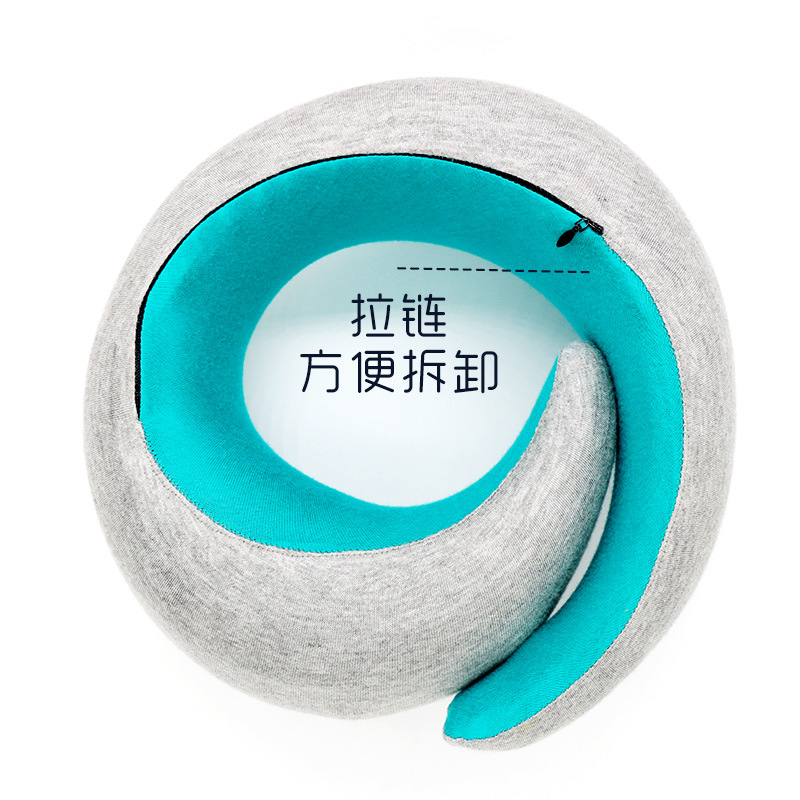 Magnetic Buckle Memory Foam Car Neck Pillow U-Shape Pillow with Office Cervical Pillow Neck Pillow Travel