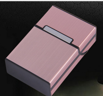 Cigarette Case Brushed Cigarette Case Metal Cigarette Case Magnetic Buckle Cigarette Case Men's Metal Cigarette Case