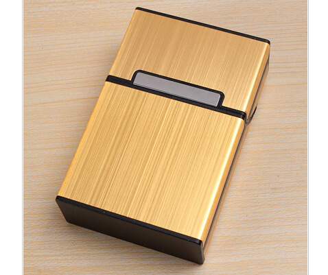 Cigarette Case Brushed Cigarette Case Metal Cigarette Case Magnetic Buckle Cigarette Case Men's Metal Cigarette Case