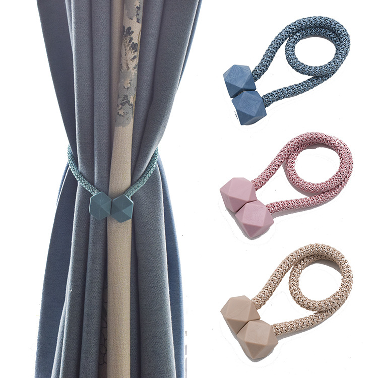 High Strength Magnetic Buckle Suction NonPerforated Curtains Rubik&#039;s Cube Magnetic Snap Curtain Bandage Manufacturer
