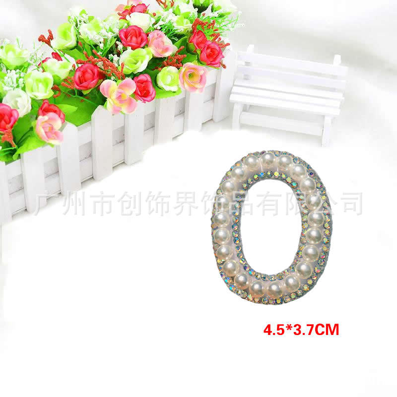 Big fortune cross-border hot style letters cloth paste imitation Pearl English letters 26 clothing accessories wholesale Big fortune cross-border hot style letters cloth paste imitation Pearl English letters 26 clothing accessories wholesale
