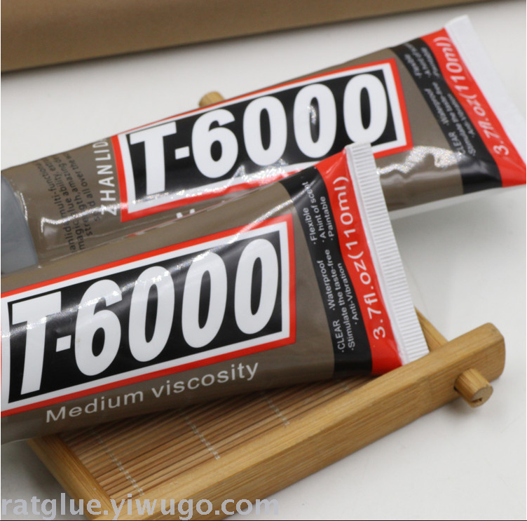 High temperature resistant glue T6000 110mL updated version with adhesion point drilling glue repair drilling glue paste drilling cloth chloroprene