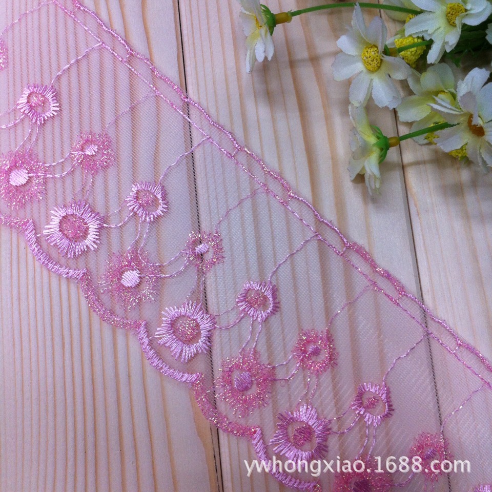 Spot Small Batch Manufacturers Supply 10cm Skirt Stabilized Yarn Lace Mesh Embroidery Lace Clothing Accessories Spot Small Batch Manufacturers Supply 10cm Skirt Stabilized Yarn Lace Mesh Embroidery Lace Clothing Accessories