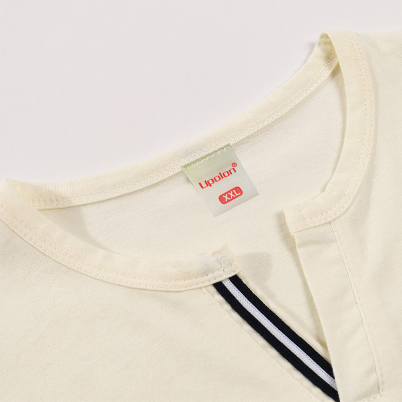 180G Modal Casual Long-Sleeved Buckle-Free V-neck Customized Advertising Shirt Cultural Shirt Polo Shirt Printed Logo 180G Modal Casual Long-Sleeved Buckle-Free V-neck Customized Advertising Shirt Cultural Shirt Polo Shirt Printed Logo