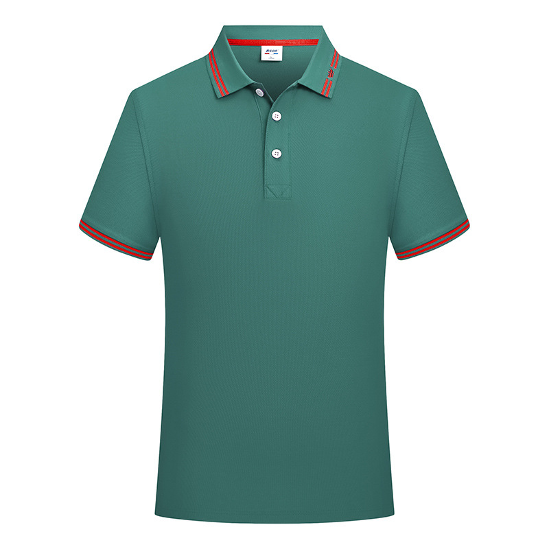 Summer Men's and Women's Fashion Short-Sleeved Polo Shirt Customization Casual Polo Collar Cultural Shirt Group Activities Advertising Shirt Customization