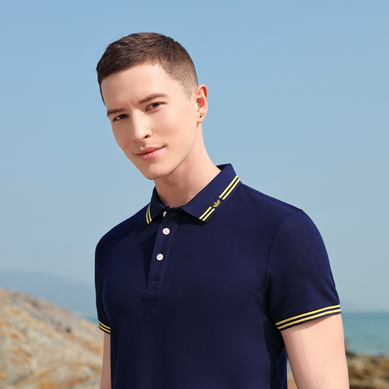 Summer Men's and Women's Fashion Short-Sleeved Polo Shirt Customization Casual Polo Collar Cultural Shirt Group Activities Advertising Shirt Customization