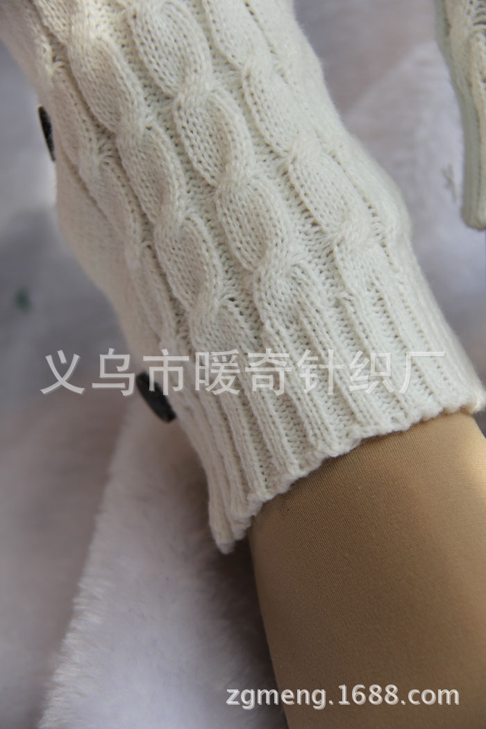 American retro leg lace with lace over knee boots, wool knit and hemp socks manufacturer direct sales.
