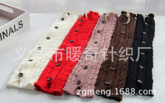 American retro leg lace with lace over knee boots, wool knit and hemp socks manufacturer direct sales.