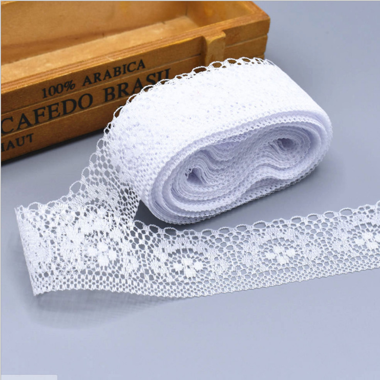 10 Yards a Roll in Stock 4cm Non-Elastic Lace Semicircle Lace Clothing Underwear DIY Accessories Color Accessories