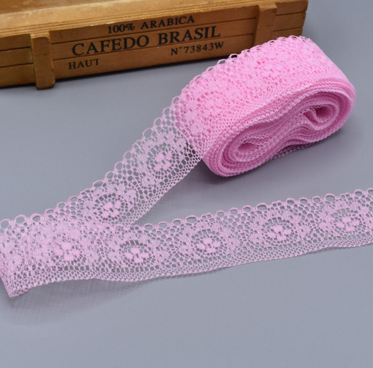 10 Yards a Roll in Stock 4cm Non-Elastic Lace Semicircle Lace Clothing Underwear DIY Accessories Color Accessories