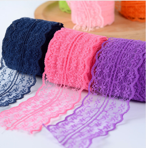 10 Yards a Roll in Stock 4cm Non-Elastic Lace Semicircle Lace Clothing Underwear DIY Accessories Color Accessories