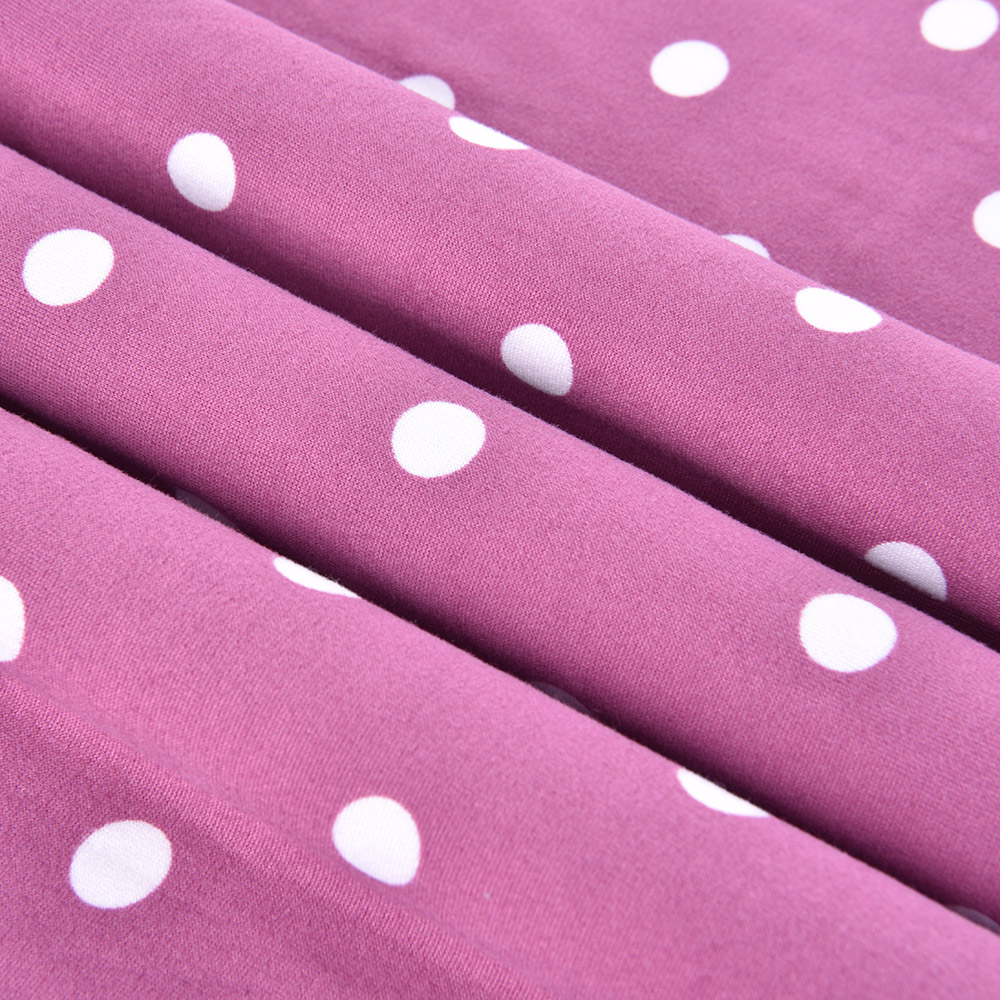 Factory Supply Custom Printed 95% Polyester 5% Spandex Milk Fiber Four- Way Elastic Fabric Knitted Stretch Fabric